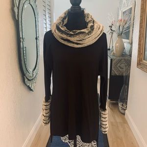 Soft Surroundings Tunic w/Fur Cuffs & Collar